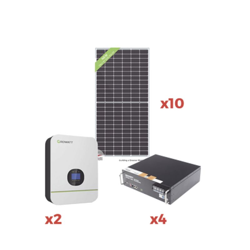 Kit De Energia Solar Para Minisplit 220vca  2000w