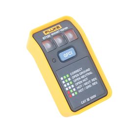 probador de tomacorriente eléctrico estándar o gfci con leds de alto brillo y gráfico incluido para verificar rápida y fácilmen