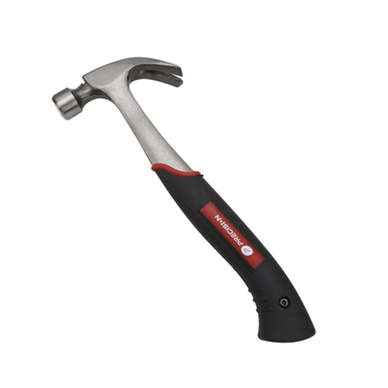 Martillo Uso Rudo De Acero Forjado De 16 Oz. Con Una Curva. Con Sujetador Magnético De Clavos.