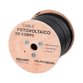 carrete de 500 metros  cable fotovoltaico negro  6mm² 10awg  material cobre   2000 vcc213893