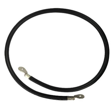 cable para baterias 1 m negro calibre 2 awg con terminales de ojo en ambos extremos