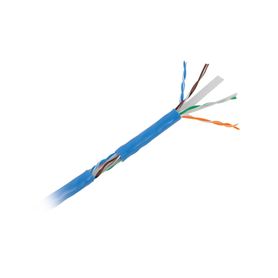 bobina de cable uutp cat6a de 305 mts color azul cm soporta 10gbaset para transmisión de frecuencias de hasta 500mhz ul73897