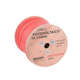 carrete de 500 metros  cable fotovoltaico rojo   material cobre  6mm² 10awg  2000 vcc213892