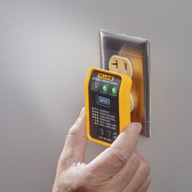 probador de tomacorriente eléctrico estándar o gfci con senal acústica con leds de alto brillo y gráfico incluido para verifica