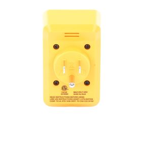probador de tomacorriente eléctrico estándar o gfci con senal acústica con leds de alto brillo y gráfico incluido para verifica
