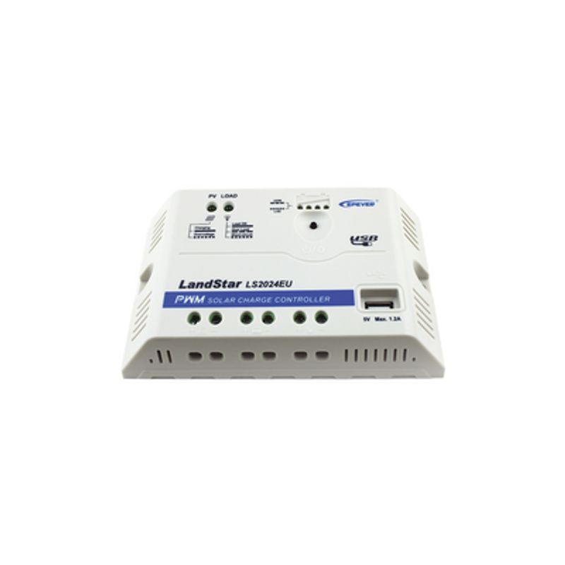 Controlador Solar Pwm 12/24 V 20 A Salida Usb