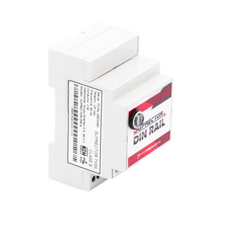 Supresor De Picos Tipo Din Rail Voltaje 127 Vca 1 Fase 3 Hilos.