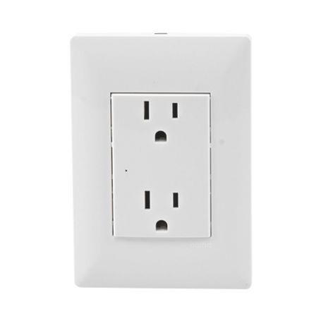 Contacto Inteligente De Pared Doble 120 15a Con Supresor De Picos Tipo A.