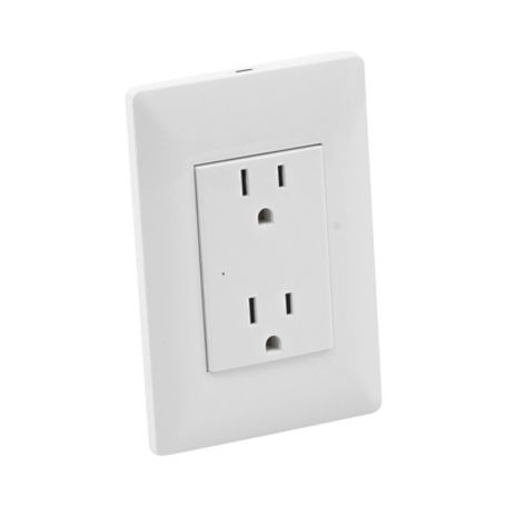 Contacto Inteligente De Pared Doble 120 15a Con Supresor De Picos Tipo A.