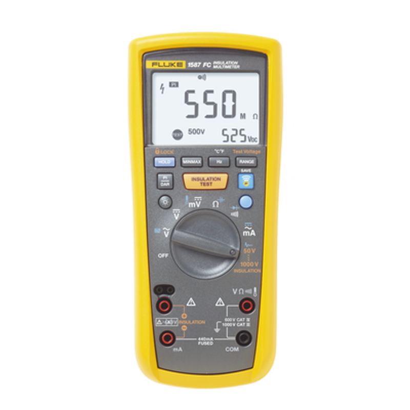 Multimetro De Aislamiento 0.01 Mω  2gω . Prueba De 50v  1000v. Compatible Con Fluke Connect