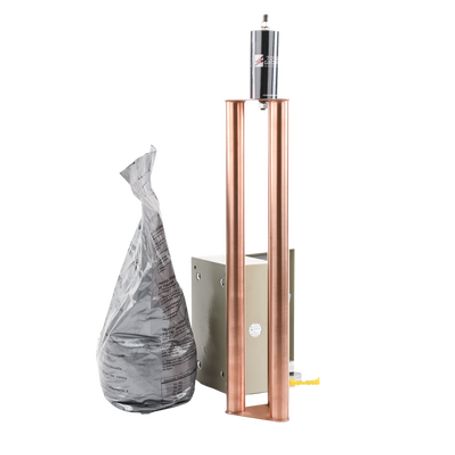 Kit De Puesta A Tierra De 100 Amperes Con Electrodo Filtro Acoplador Y Compuesto H2ohm.