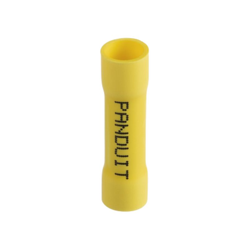 Conector De Empalme A Tope Para Cables De 12 A 10 Awg De Vinilo Aislado Color Amarillo Paquete De 25 Piezas