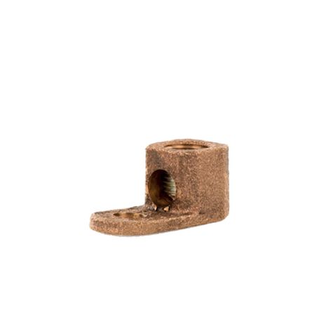 Terminal Tipo Lengüeta Recta De Cobre Cal. 8 A 1/0 Awg  Orificio Para Perno De 5/16 (7.9mm)