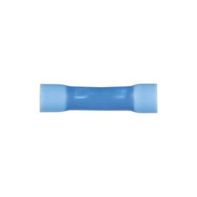 conector de empalme a tope para cables de 16 a 14 awg de vinilo aislado color azul paquete de 50 piezas