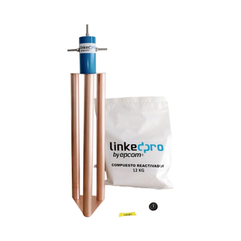 Electrodo Para Corriente Máxima De 200 Amp. Con Compuesto Mejorador De Terreno Electrodo Para Corriente Máxima De 200 Amp. Con Compuesto Mejorador De Terreno