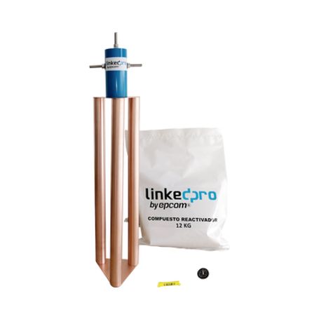 Electrodo Para Corriente Máxima De 200 Amp. Con Compuesto Mejorador De Terreno Electrodo Para Corriente Máxima De 200 Amp. Con Compuesto Mejorador De Terreno