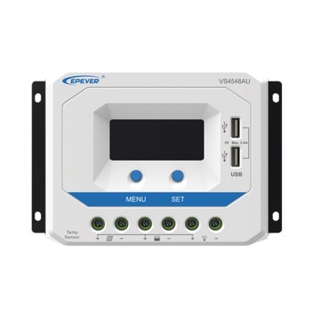 controlador solar de carga pwm 12243648 v 45 a salida usb con display190734