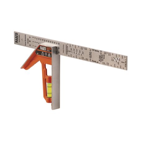 Escuadra Especial De 12 Pulgadas Con Bordes De 45° Y 90° Y Regla Magnética. Ranura En V Para Diámetro De Tubo Conduit 