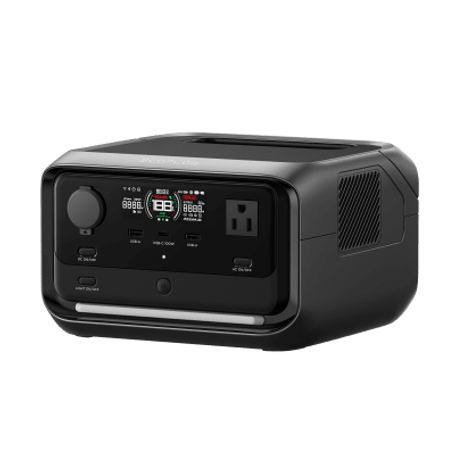 ecoflow river 3 plus  estación de energia portátil 286wh litio lfp  4 ac 800w max 1600w  1 usbc 100w  3 usb a 12w  cargador de 