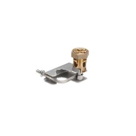 abrazadera para tierra fisica en base de piso falso para cables de 6 a 10 awg para pedestales circulares de 34 y 78