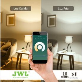 foco smart  dimeable  10w  rgb y blanco  base e27  ip20  con control desde aplicación móvil240912