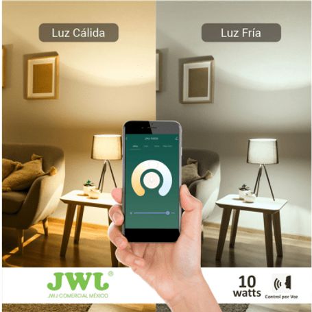 Foco Smart Dimeable / 10w / Rgb Y Blanco / Base E27 / Ip20 / Con Control Desde Aplicación Móvil Foco Smart Dimeable / 10w / Rgb Y Blanco / Base E27 / Ip20 / Con Control Desde Aplicación Móvil