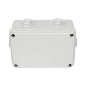 caja de derivación de pvc autoextinguible con 6 entradas tapa atornillada 120x80x50 mm para exterior ip5580750