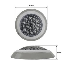 luminario sumergible rgb  18w  2340 lm  ip68  ø290mm x 62mm  uso exterior  transformador jpy50240976