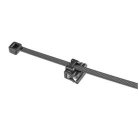 cincho de nylon 66 solar clip 188mm largo x 14mm ancho color negro exterior resistente a rayos uv paquete de 100pz238589