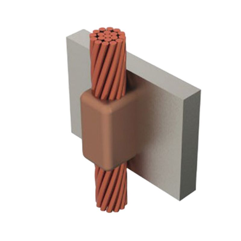 Molde Para Soldadura Exotermica Cable De Paso Vertical Cal.2/0 A Placa Vertical.