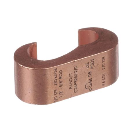 Conector De Compresión A Tierra De Cobre Panduit Ctapr2/02l 1pz