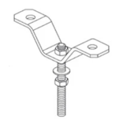 Clip U Fijabarras De 3/8 (9.5 Mm).