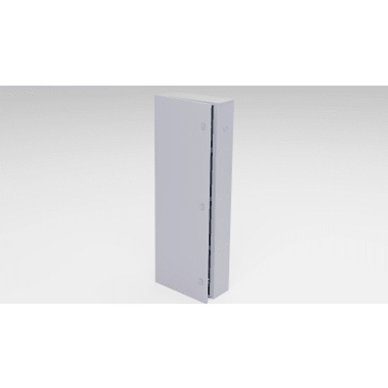 Gabinete Para Instalación De 4 Baterias  Fabricado En Lámina Galvanizada Accesorios Para Poste (no Incluidos)