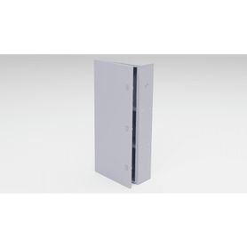 gabinete para instalación de 3 baterias  fabricado en lámina galvanizada accesorios para poste no incluidos