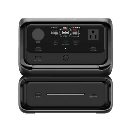 Ecoflow River 3 Plus  Estación De Energia Portátil 572wh Litio Lfp / 4 Ac 800w (max. 1600w) / 1 Usbc 100w / 3 Usb A 12w / Cargad