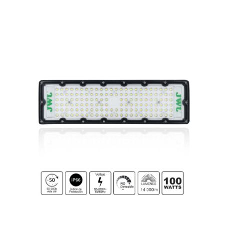 Reflector Led 100 W /350 X 100 Mm / 85  265 Vca 50/60hz / Tcc 6 500 K / Uso En Exterior. 