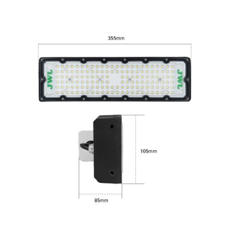 Reflector Led 100 W /350 X 100 Mm / 85  265 Vca 50/60hz / Tcc 6 500 K / Uso En Exterior. 