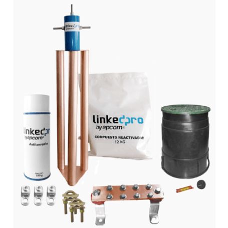 kit de puesta a tierra linkedpro para protección de hasta 200 amp