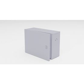 gabinete para instalación de 1 bateria  fabricado en lámina galvanizada accesorios para poste no incluidos