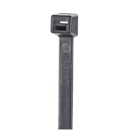 cincho de nylon 66 stronghold™ 1220mm largo x 9mm ancho color negro cámara impelente paquete de 50pz