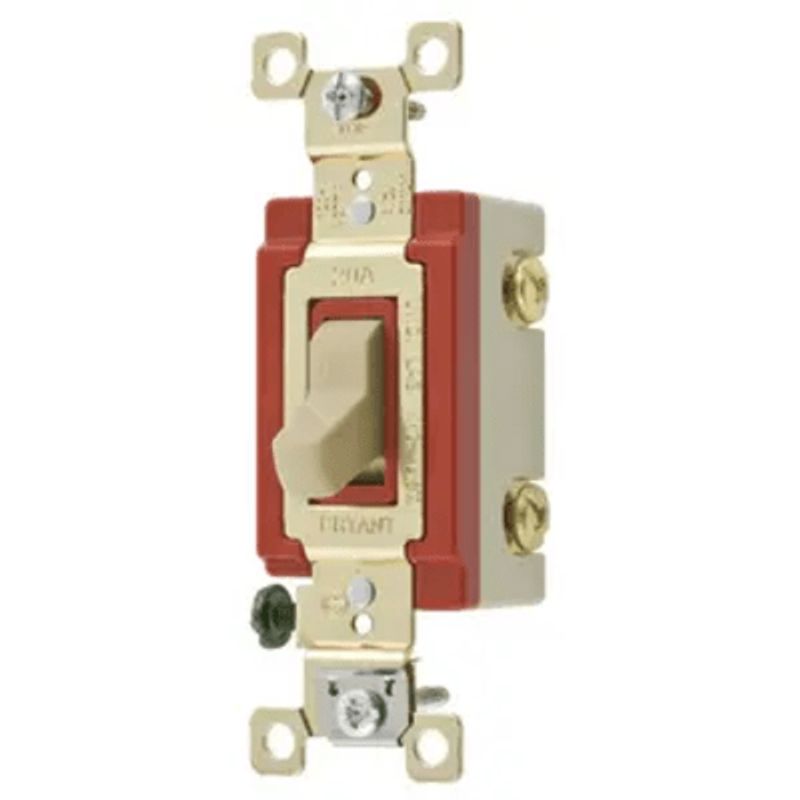 Interruptor De Palanca 20 A 120277 V Ca/  Grado Industrial/ Color Marfil.