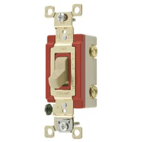 Interruptor De Palanca 20 A 120277 V Ca/  Grado Industrial/ Color Marfil.