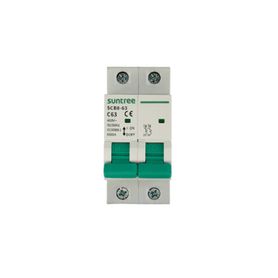 protección térmica interruptor 2p 50 a  corriente alterna 400vca para aplicación fotovoltaica montaje riel din