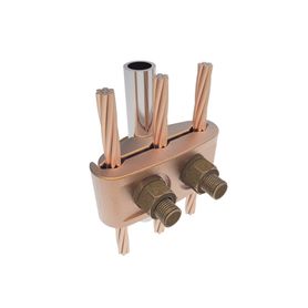 conector mecánico para 3 cables para calibre  4 awg   20 awg  a tuberia de 38 o varilla 58  34 perno 38223328