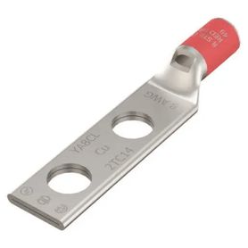terminal de compresión  8 awg cu  dos orificios  tamano del tornillo 12  espaciado de orificios 134  barril estándar  ventana d