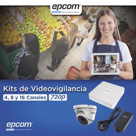 kit turbohd 720p  dvr 4 canales  4 cámaras eyeball 92° visión exterior  transceptores  conectores  fuente de poder profesional8