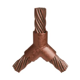 molde para soldadura exotérmica tipo y para 3 cables 40 awg  dos en 45° y uno en 90°