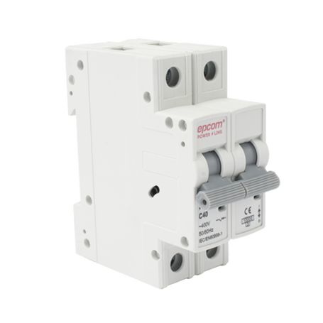 protección térmica 2p 40a  corriente alterna  400 vca para aplicación fotovoltaica montaje riel din