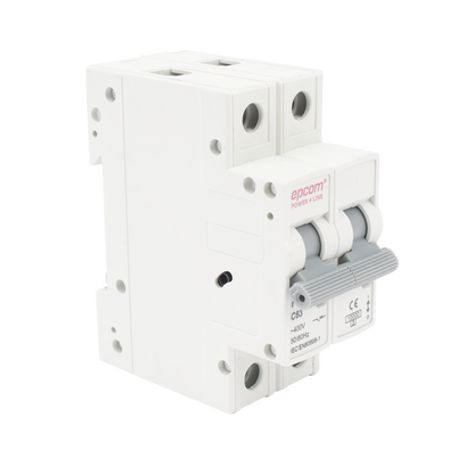 Protección Térmica/ Interruptor 2p 63 A  Corriente Alterna  400 Vca Para Aplicación Fotovoltaica Montaje Riel Din