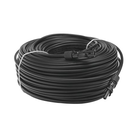 Cable Fotovoltaico 100 M Negro Calibre 10 Awg Con Terminales Mc4 En Ambos Extremos